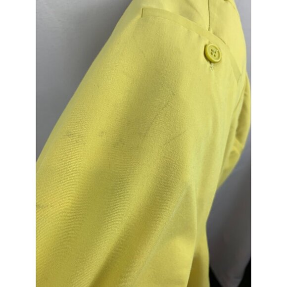 Tanya Taylor Womens Yellow Tailored Pants Size 6 - Picture 8 of 8